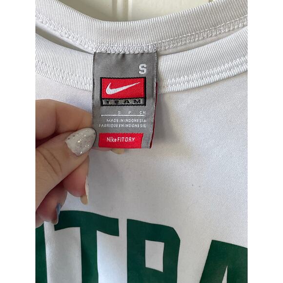 Nike Fit Michigan State Football shirt white and green size Small - Picture 2 of 3